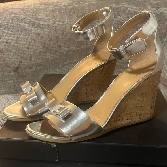 $250 Marc Jacobs Strappy Wedge Sandals Worn Once - Picture 2 of 11
